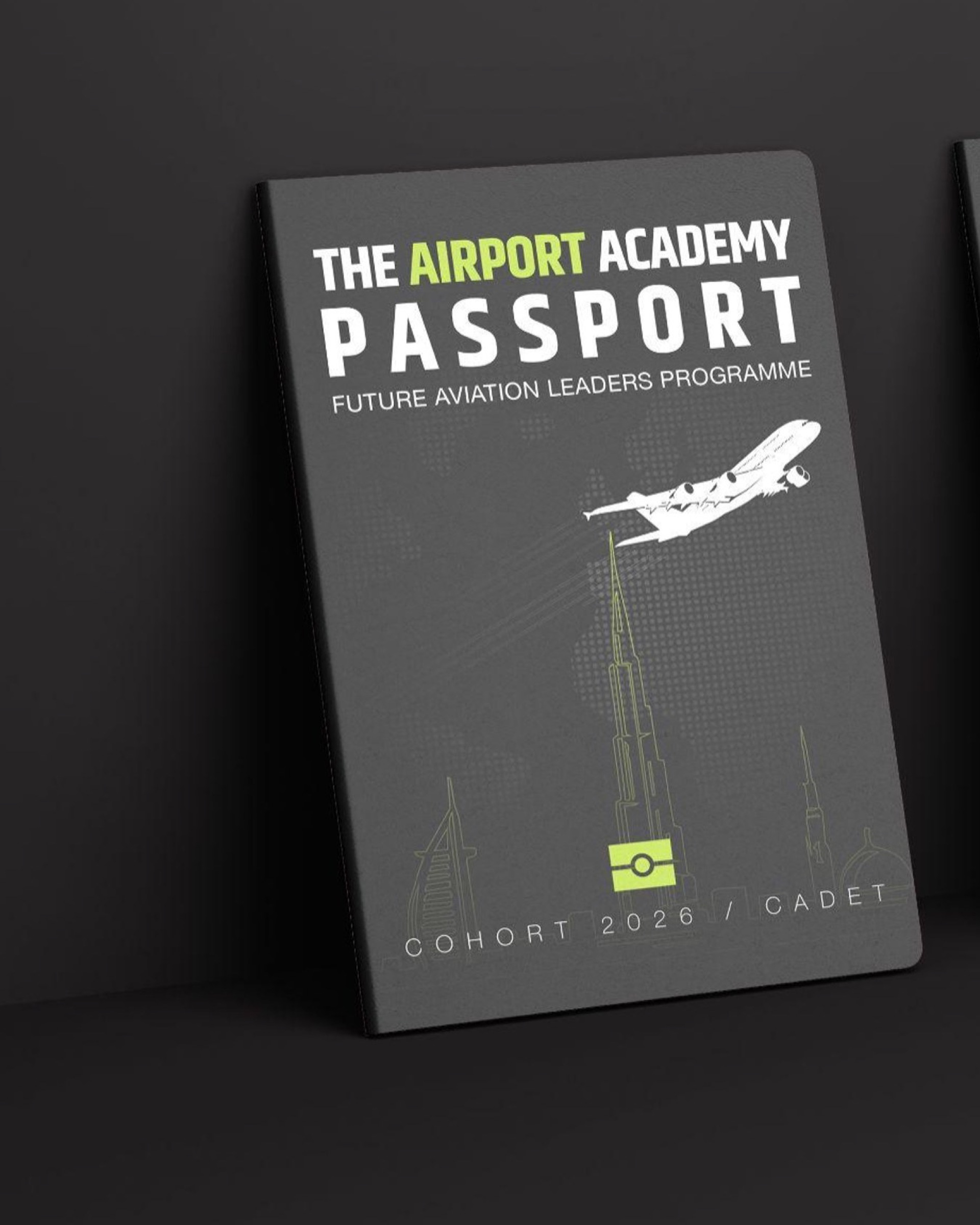 The Aviation Passport, cover and QR back, from the student kit